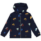 Boys Navy Blue & White 3-Piece Tracksuit, 1, hi-res